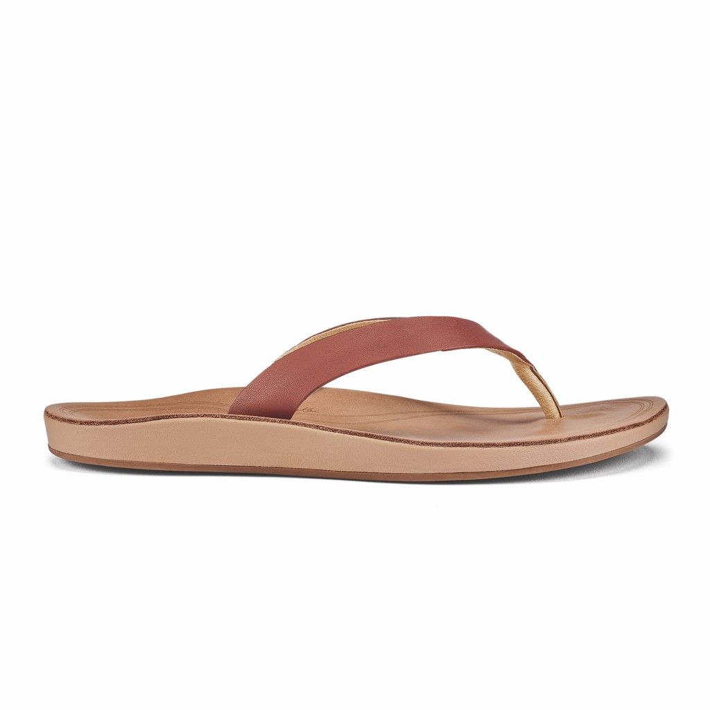 Sandalias Olukai Nonohe - Chanclas Mujer Rosas 20596-172